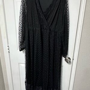 Elegant Black Lace Dress